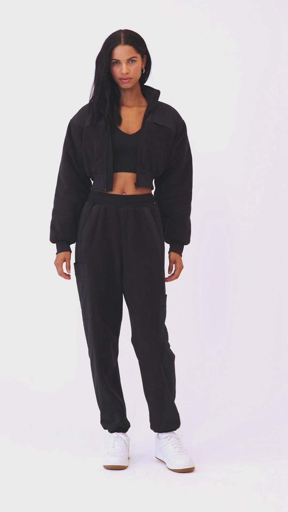 Alo Yoga Polar Fleece Cropped Wintry Mix Donna Giacca Soft Mulberry | Italia  KXY-358690