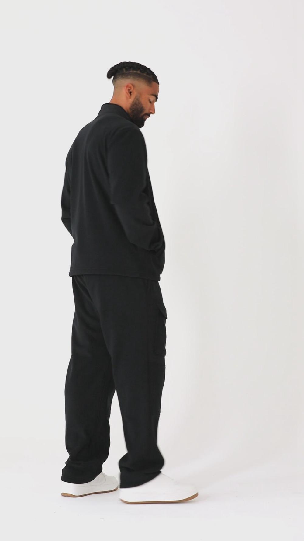 Alo Yoga Polar Fleece Ridge Full Zip Uomo Giacca Nere | Italia  UED-972856