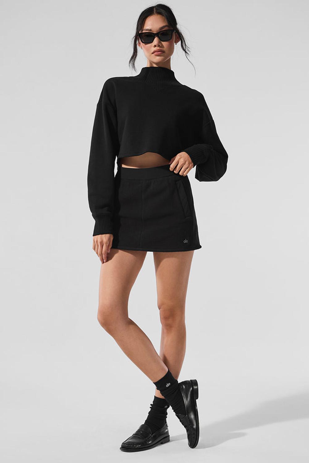 Alo Yoga Polar Fleece Wintry Mix Donna Gonna Nere | Italia  NVK-139842