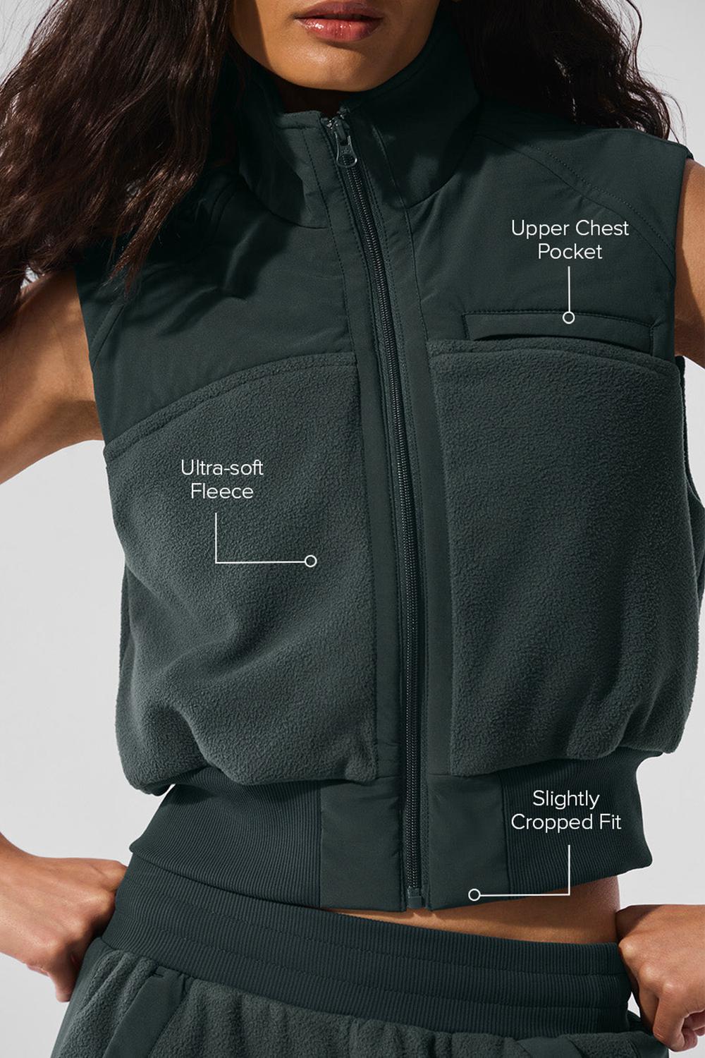 Alo Yoga Polar Fleece Wintry Mix Donna Gilet Verdi | Italia  SPJ-695023