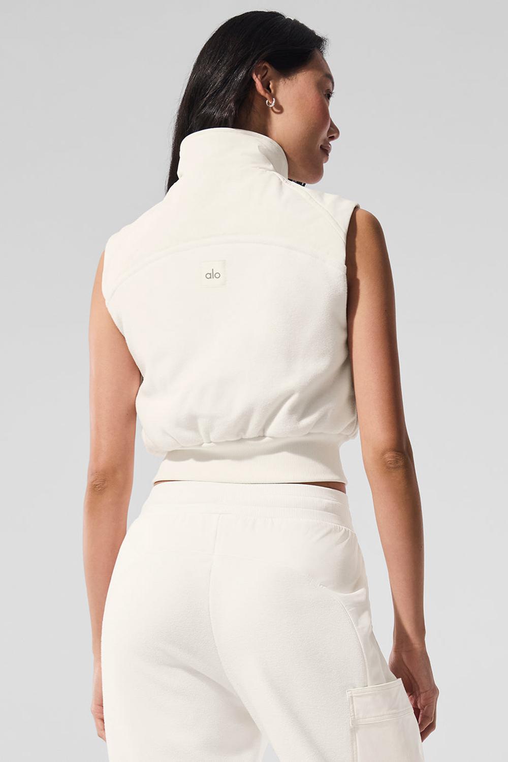 Alo Yoga Polar Fleece Wintry Mix Donna Gilet Ivory | Italia  ZFI-153680