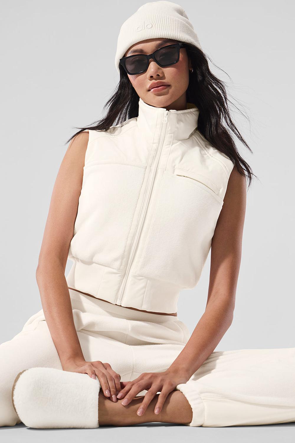 Alo Yoga Polar Fleece Wintry Mix Donna Gilet Ivory | Italia  ZFI-153680