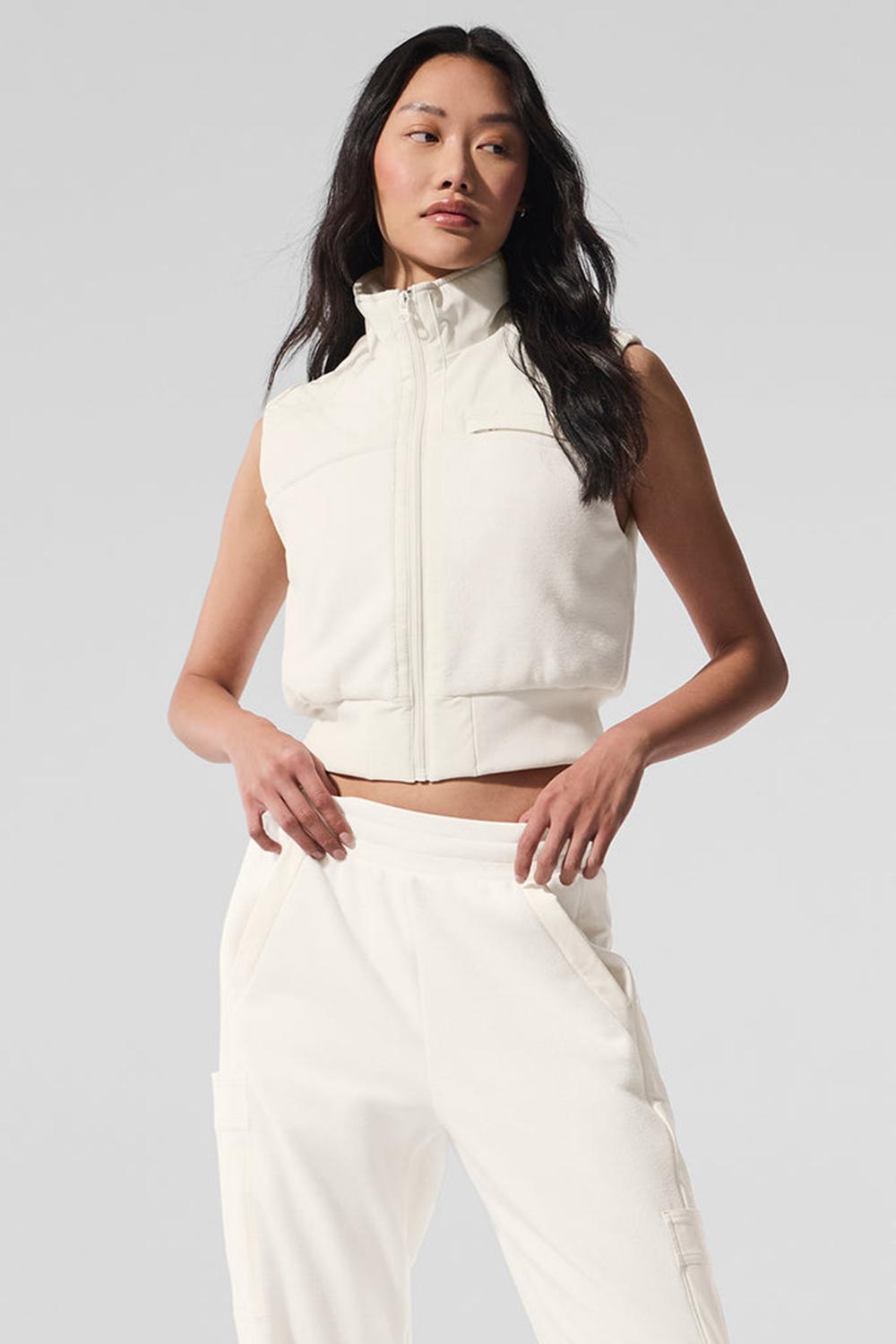 Alo Yoga Polar Fleece Wintry Mix Donna Gilet Ivory | Italia  ZFI-153680