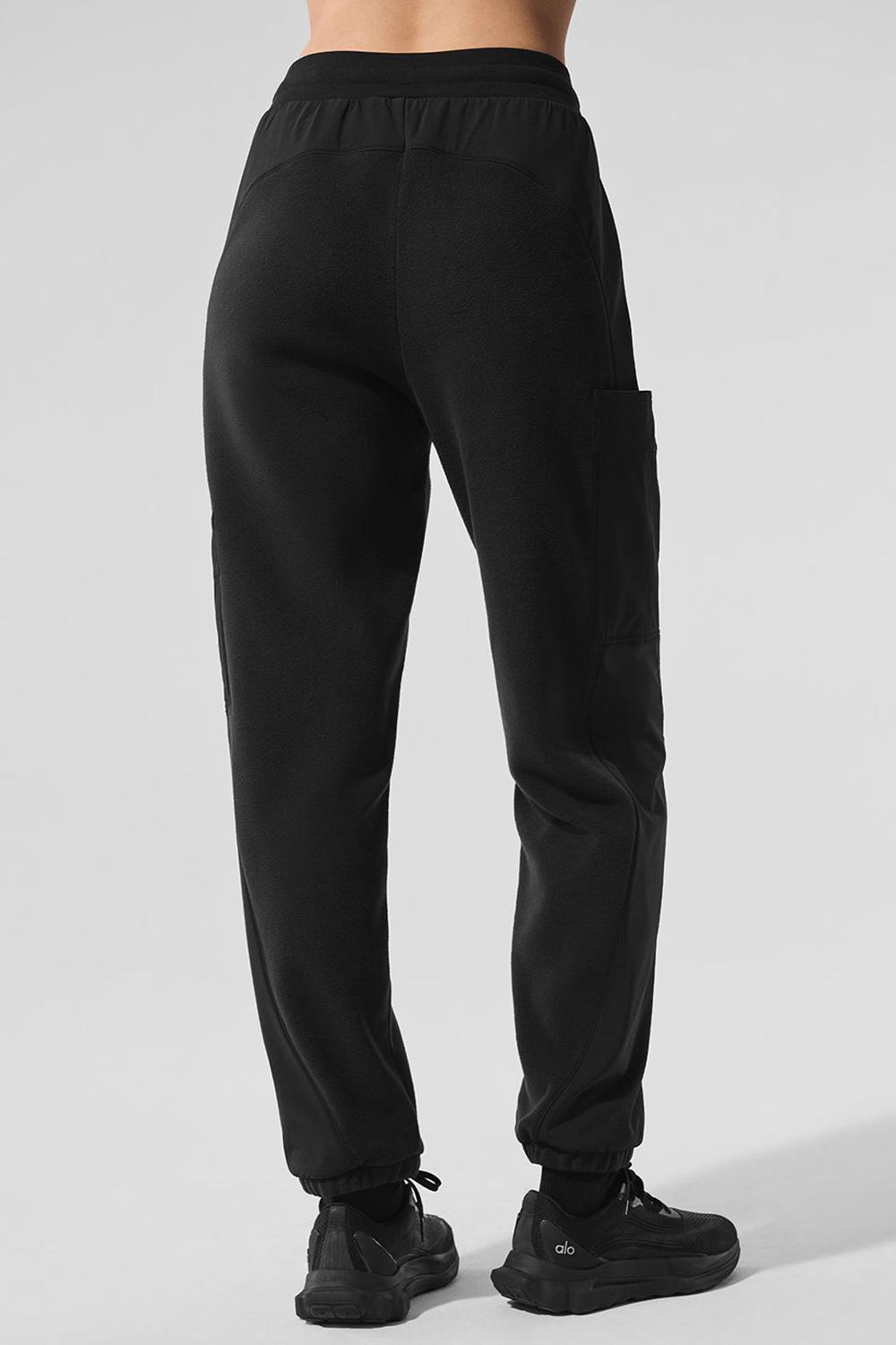Alo Yoga Polar Fleece Wintry Mix Donna Pant Nere | Italia  EBP-697102