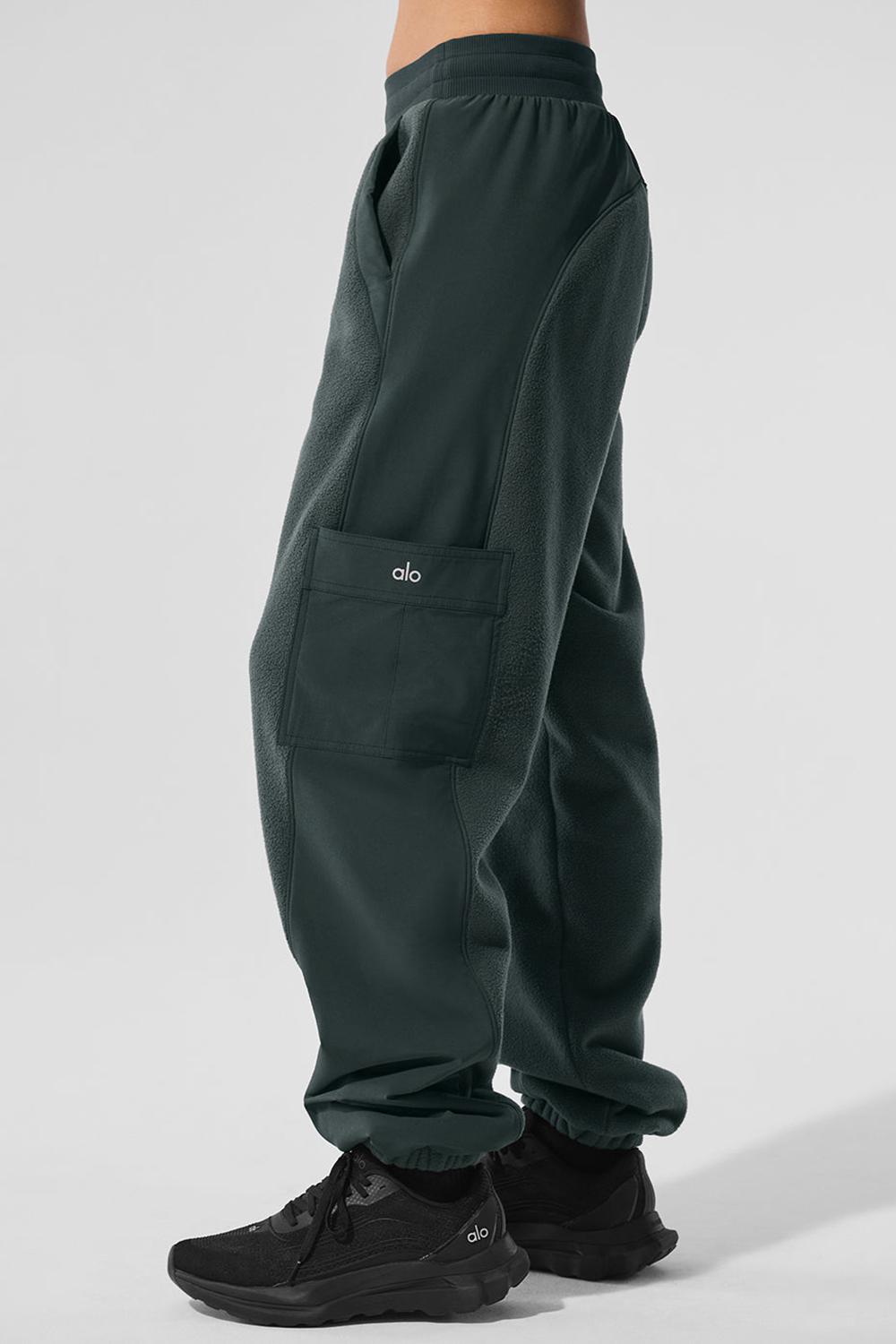 Alo Yoga Polar Fleece Wintry Mix Donna Pant Verdi | Italia  JSA-463781
