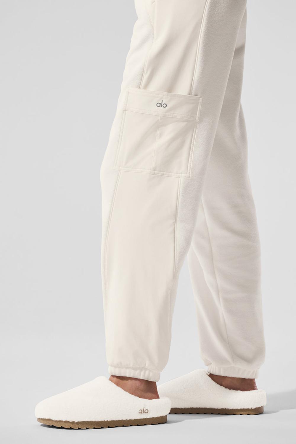 Alo Yoga Polar Fleece Wintry Mix Donna Pant Ivory | Italia  ZVQ-715439