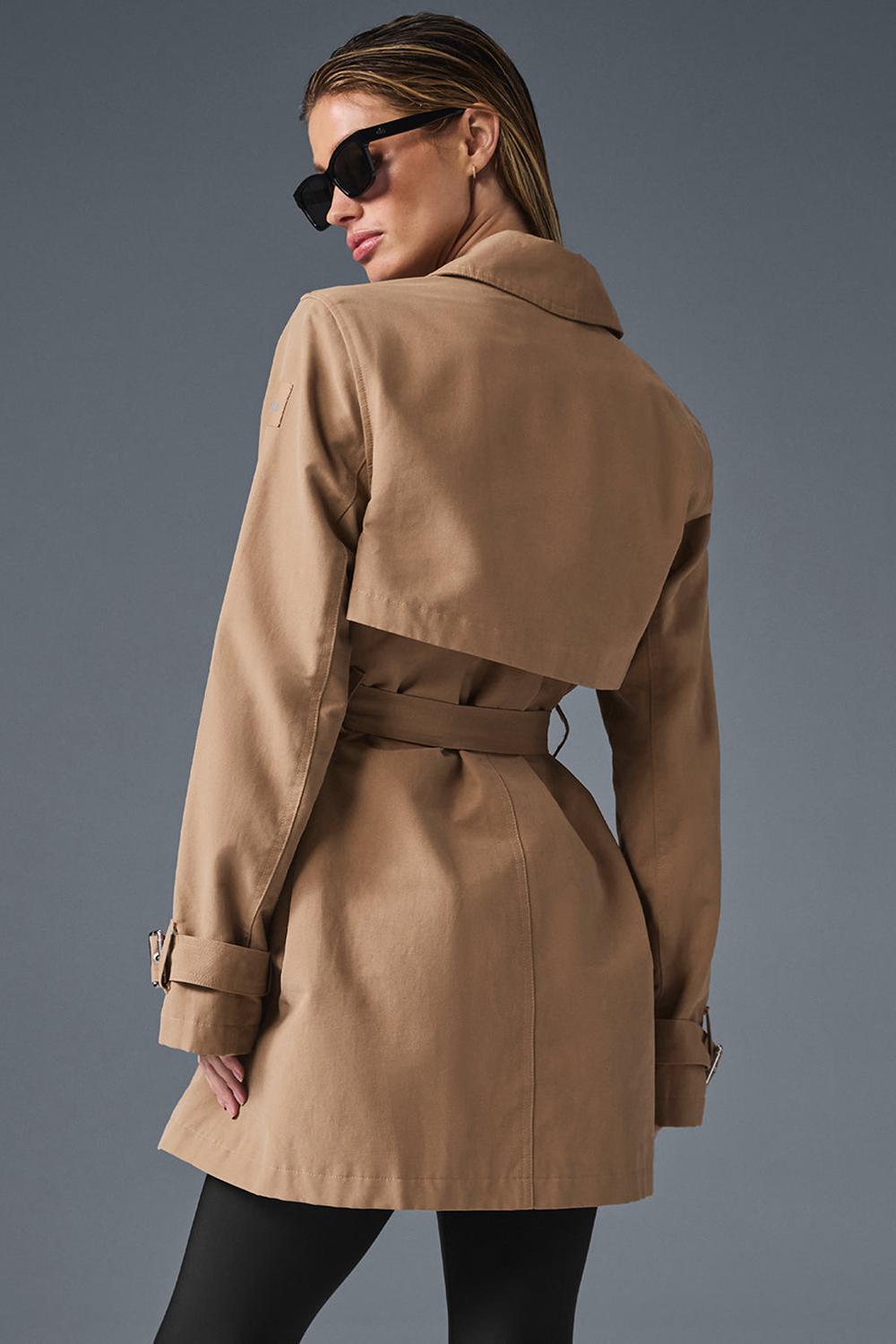 Alo Yoga Prime Donna Trench Toasted Almond | Italia  OQY-389106