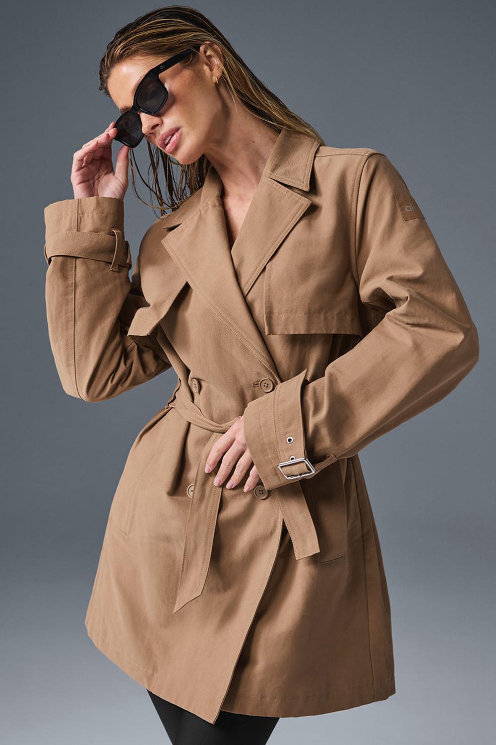 Alo Yoga Prime Donna Trench Toasted Almond | Italia  OQY-389106