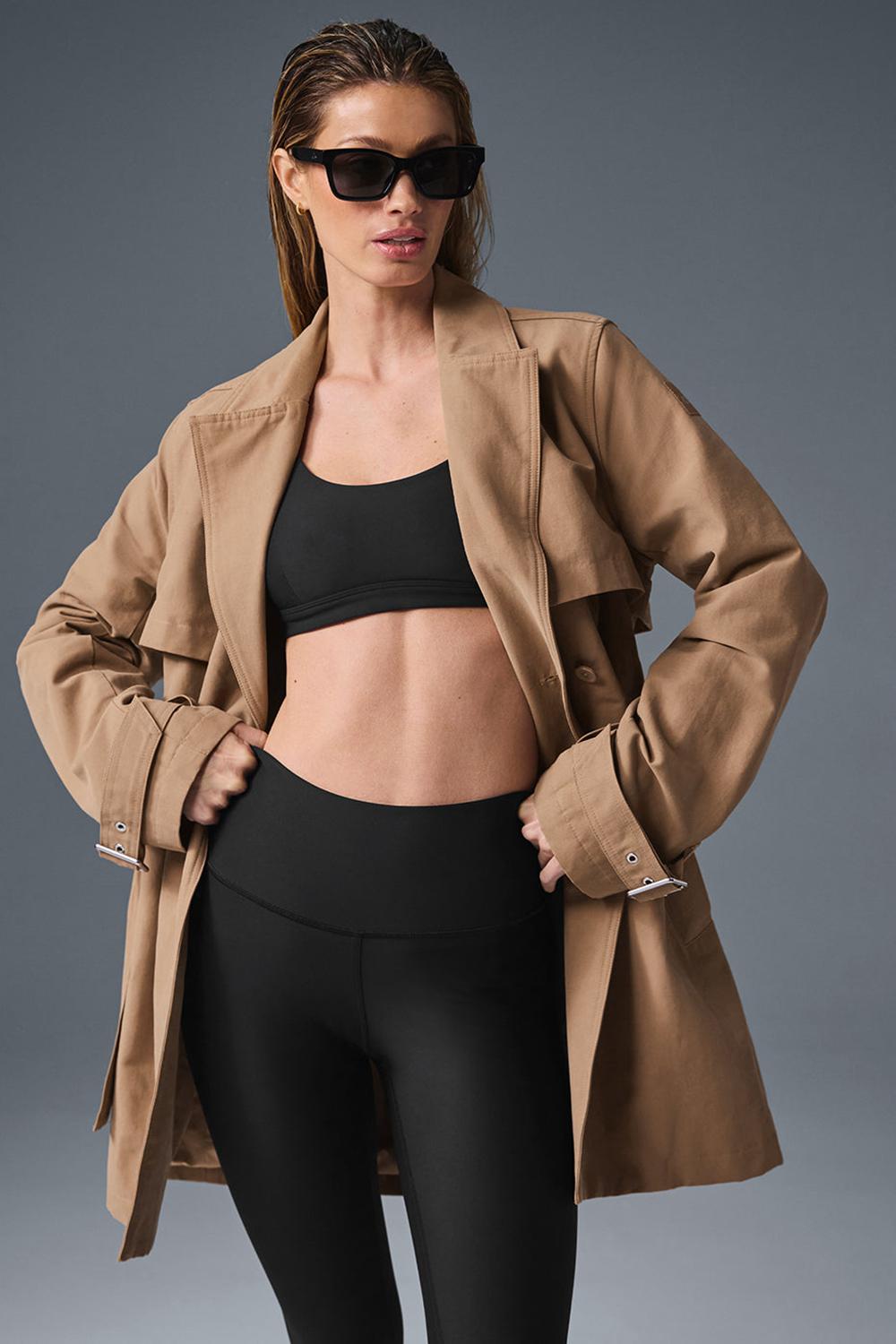 Alo Yoga Prime Donna Trench Toasted Almond | Italia  OQY-389106