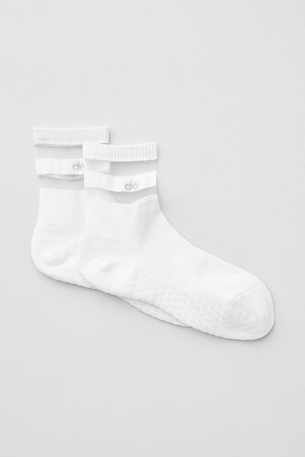 Alo Yoga Pulse Grip Donna Sock Bianche | Italia  XTR-251847
