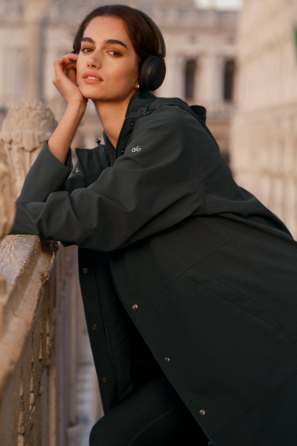 Alo Yoga Rain Or Shine Donna Long Coat Verdi | Italia  GZY-562194