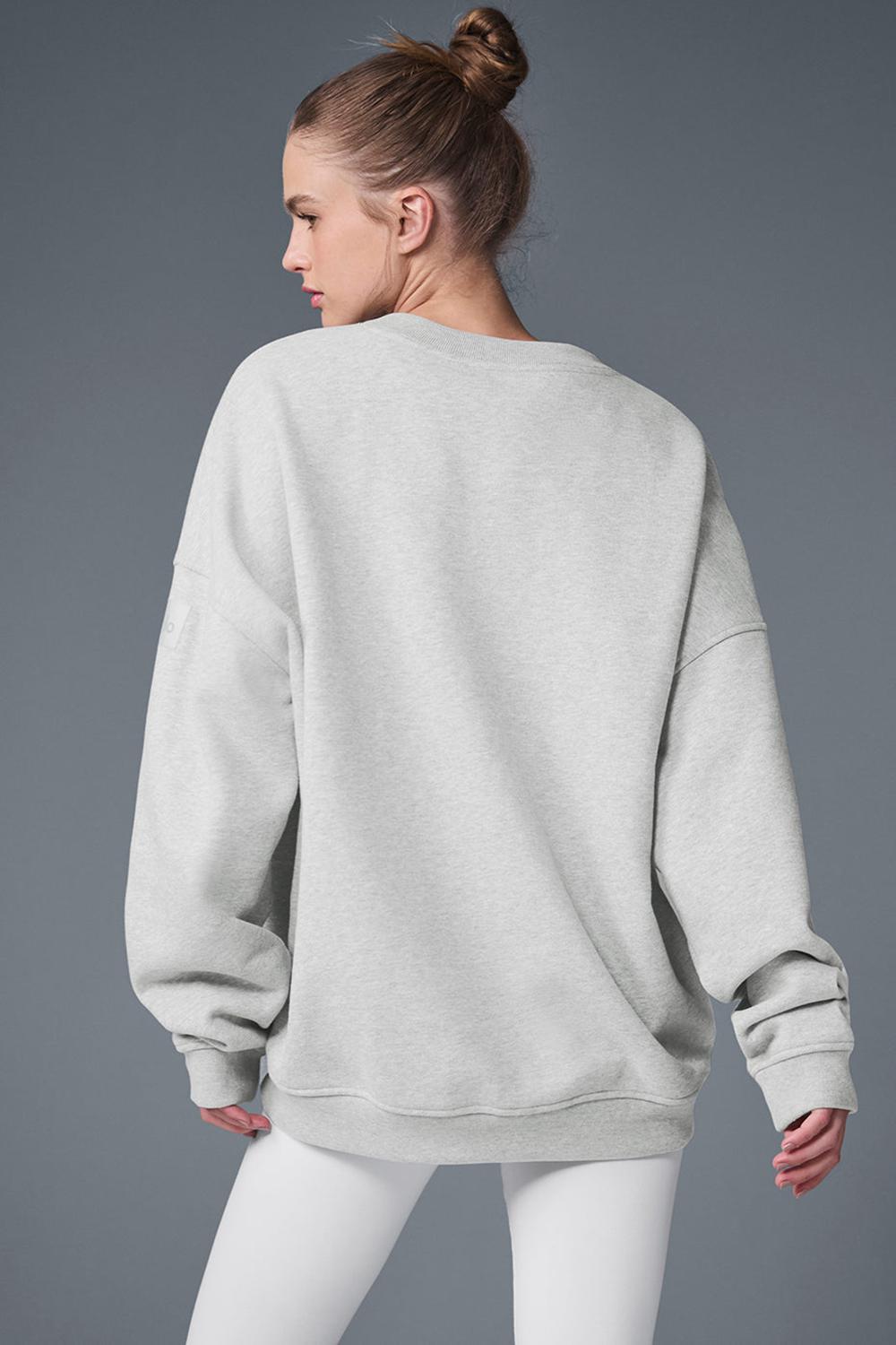 Alo Yoga Renown Heavy Weight Crew Neck Donna Pullover Grigie | Italia  KWM-465930