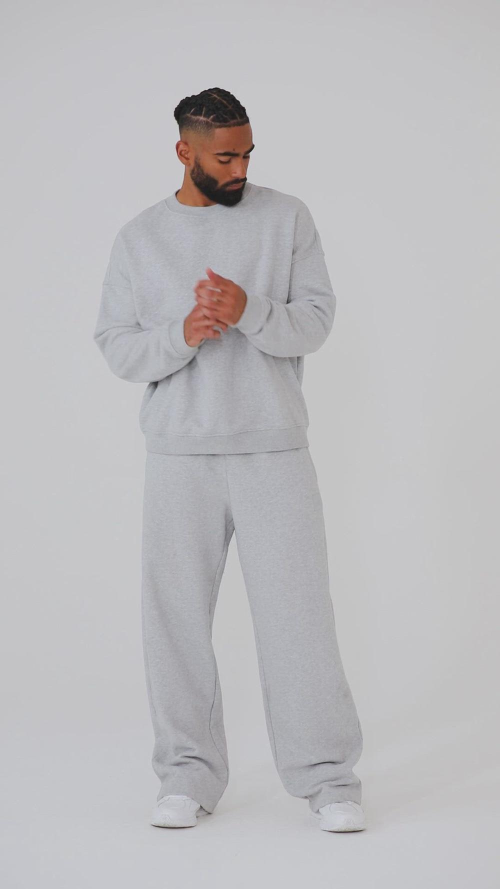 Alo Yoga Renown Heavy Weight Crew Neck Uomo Pullover Bone | Italia  WZF-025439
