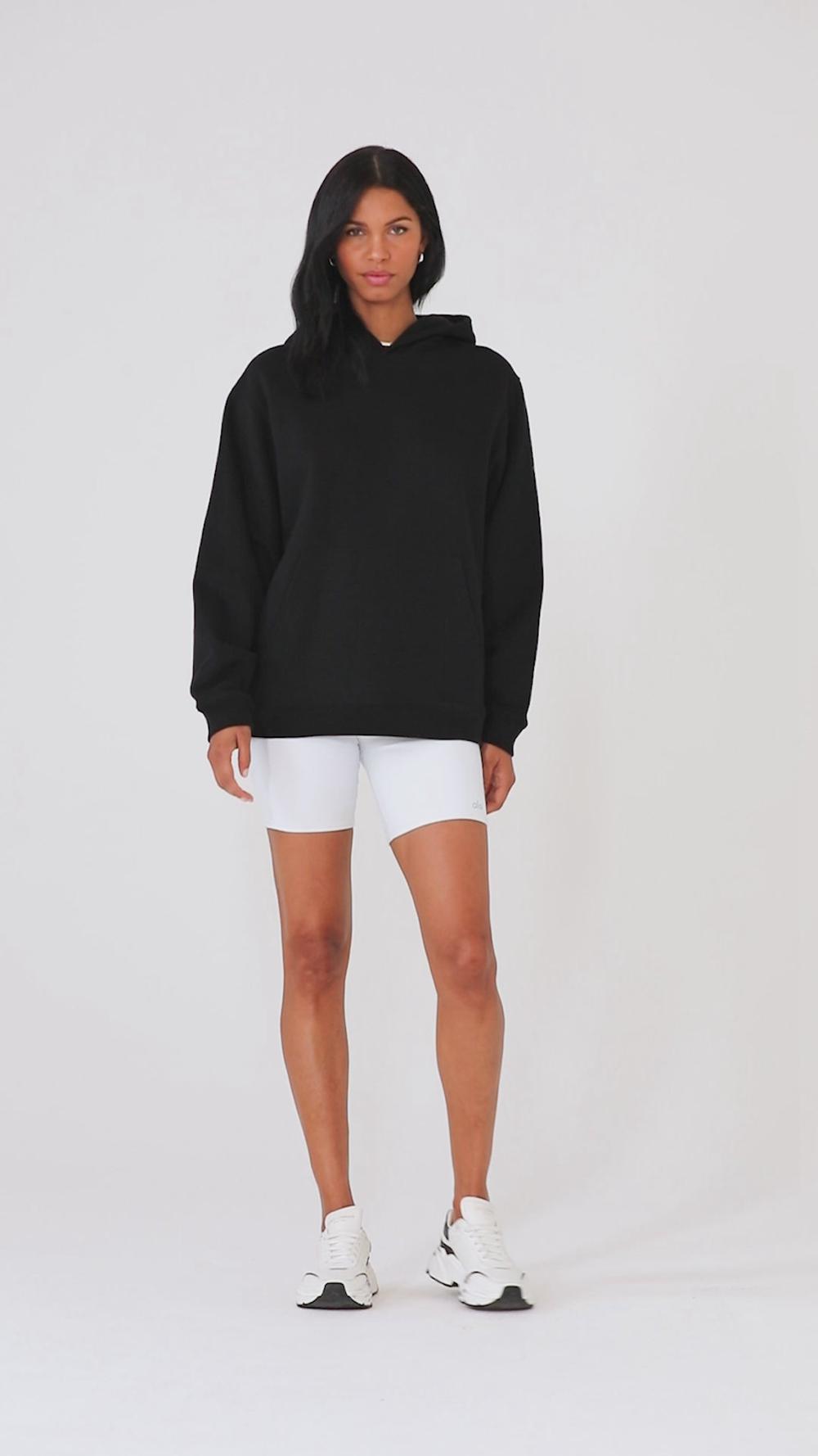 Alo Yoga Renown Heavy Weight Donna Felpa con Cappuccio Bone | Italia  KRW-315267