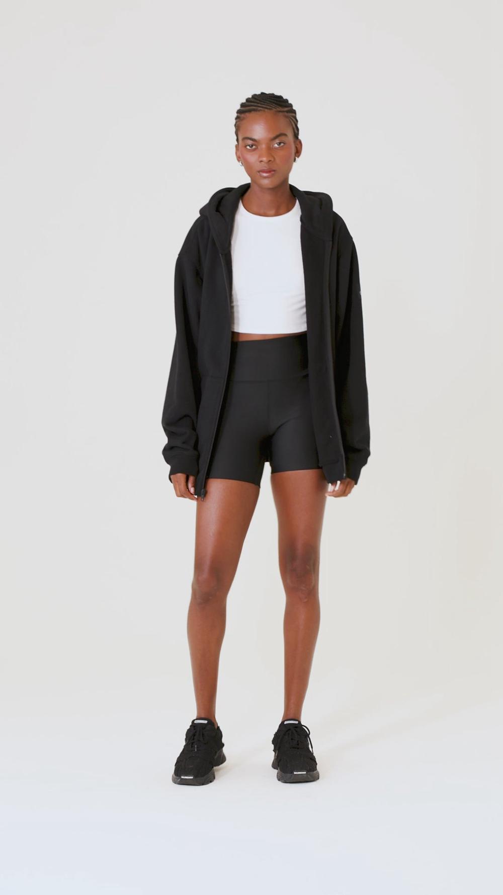 Alo Yoga Renown Heavy Weight Full Zip Donna Felpa con Cappuccio Grigie | Italia  YBT-103876