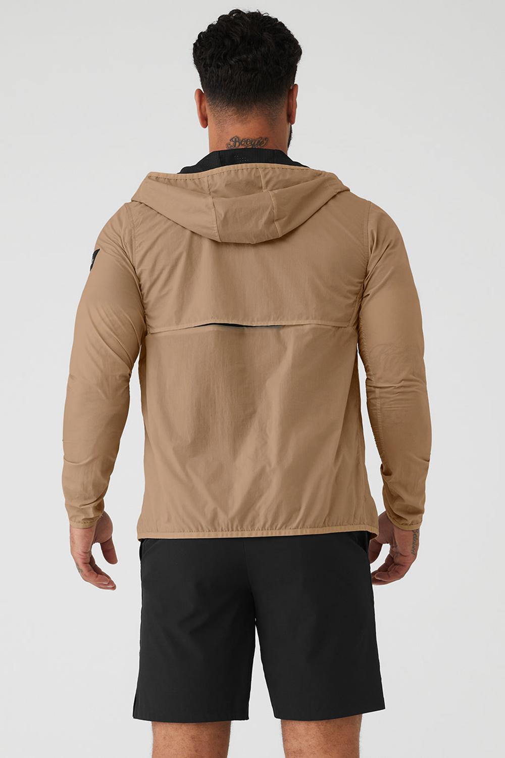 Alo Yoga Repeat Running Uomo Giacca Gravel | Italia  UOT-367281