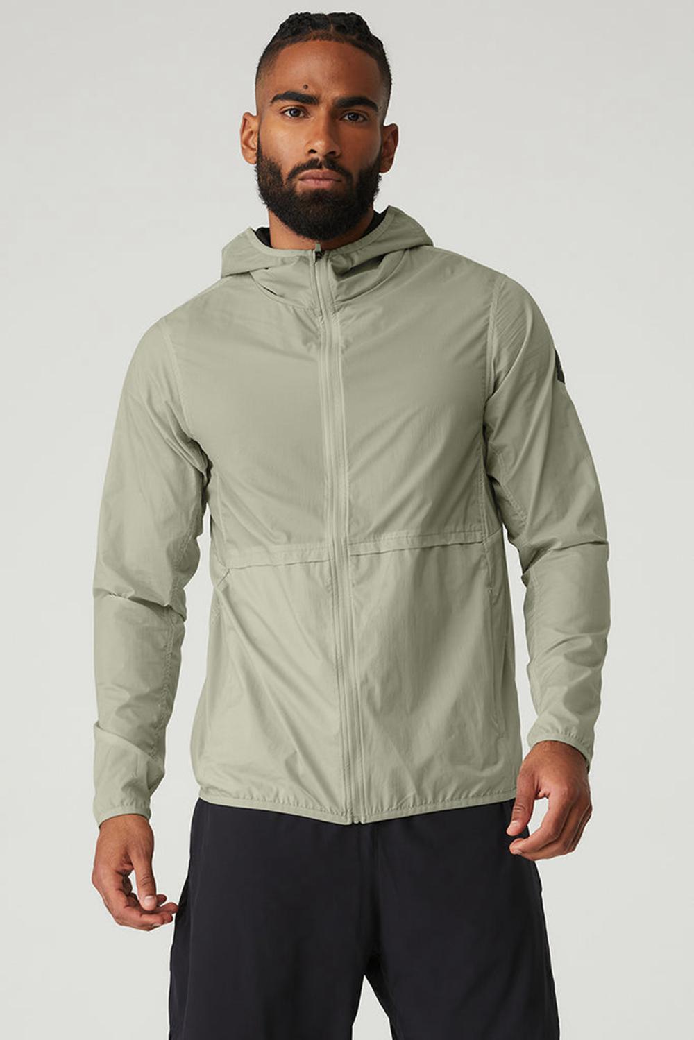 Alo Yoga Repeat Running Uomo Giacca Limestone | Italia  PFM-913762