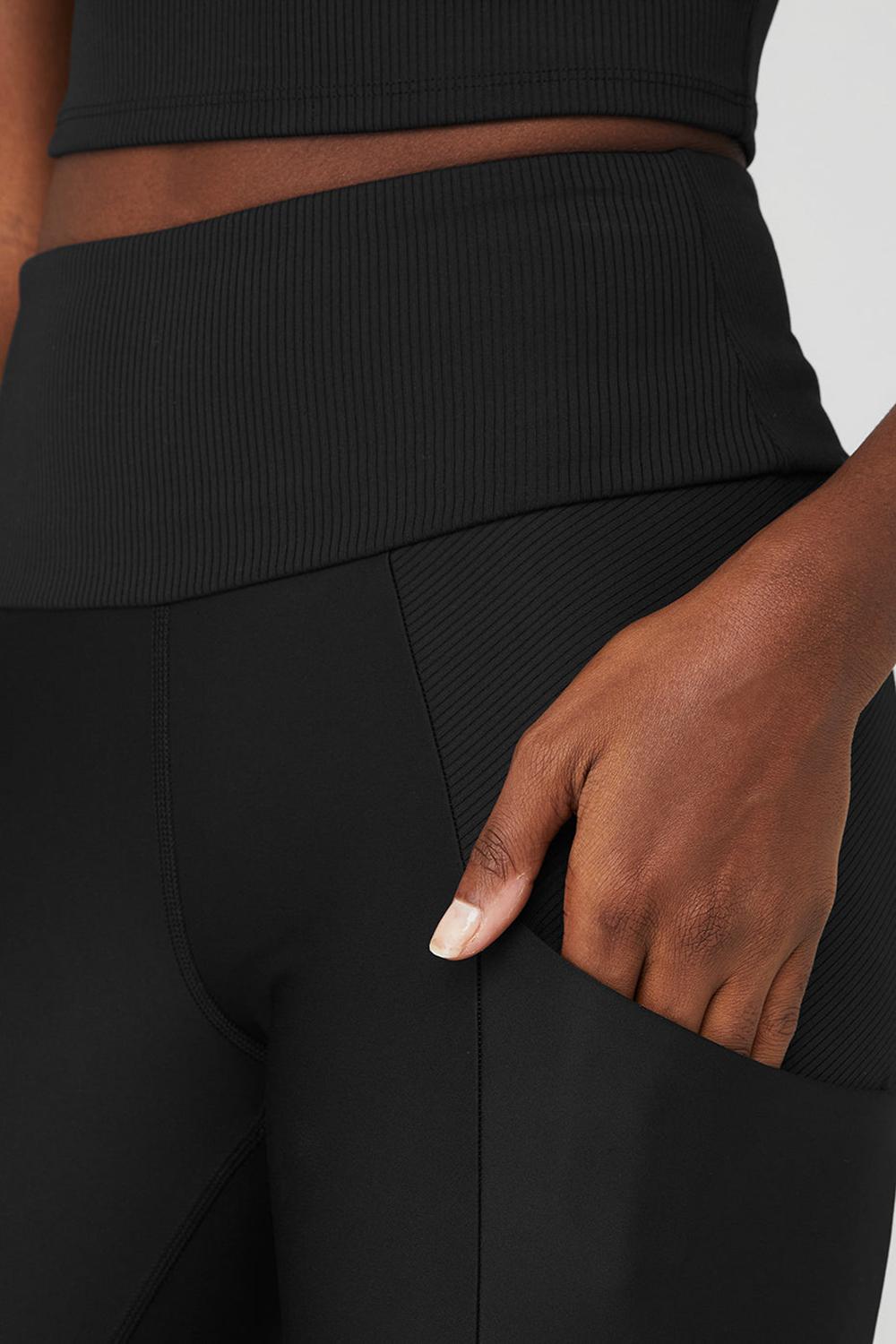 Alo Yoga Ribbed Airlift High-Waist 7/8 Enchanted Donna Legging Nere | Italia  OAF-542910