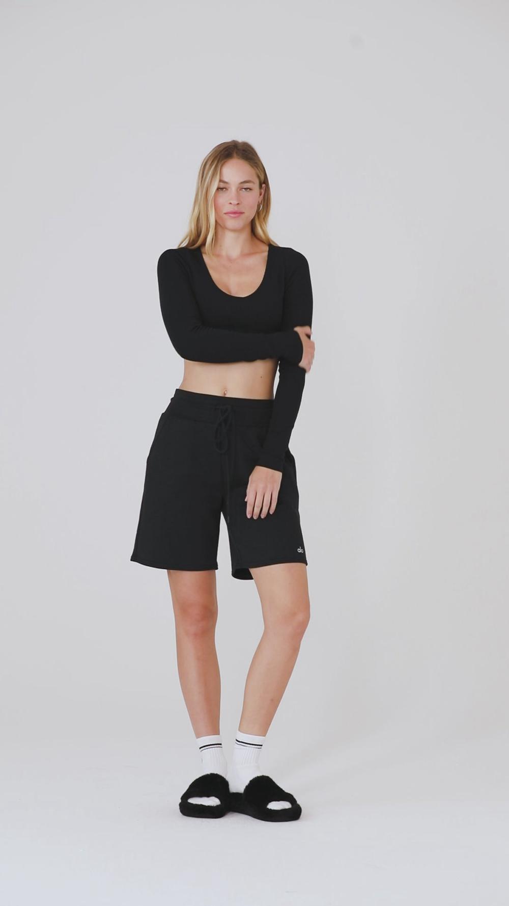 Alo Yoga Ribbed Defined Long Sleeve Donna Reggiseno Espresso | Italia  UWQ-421790