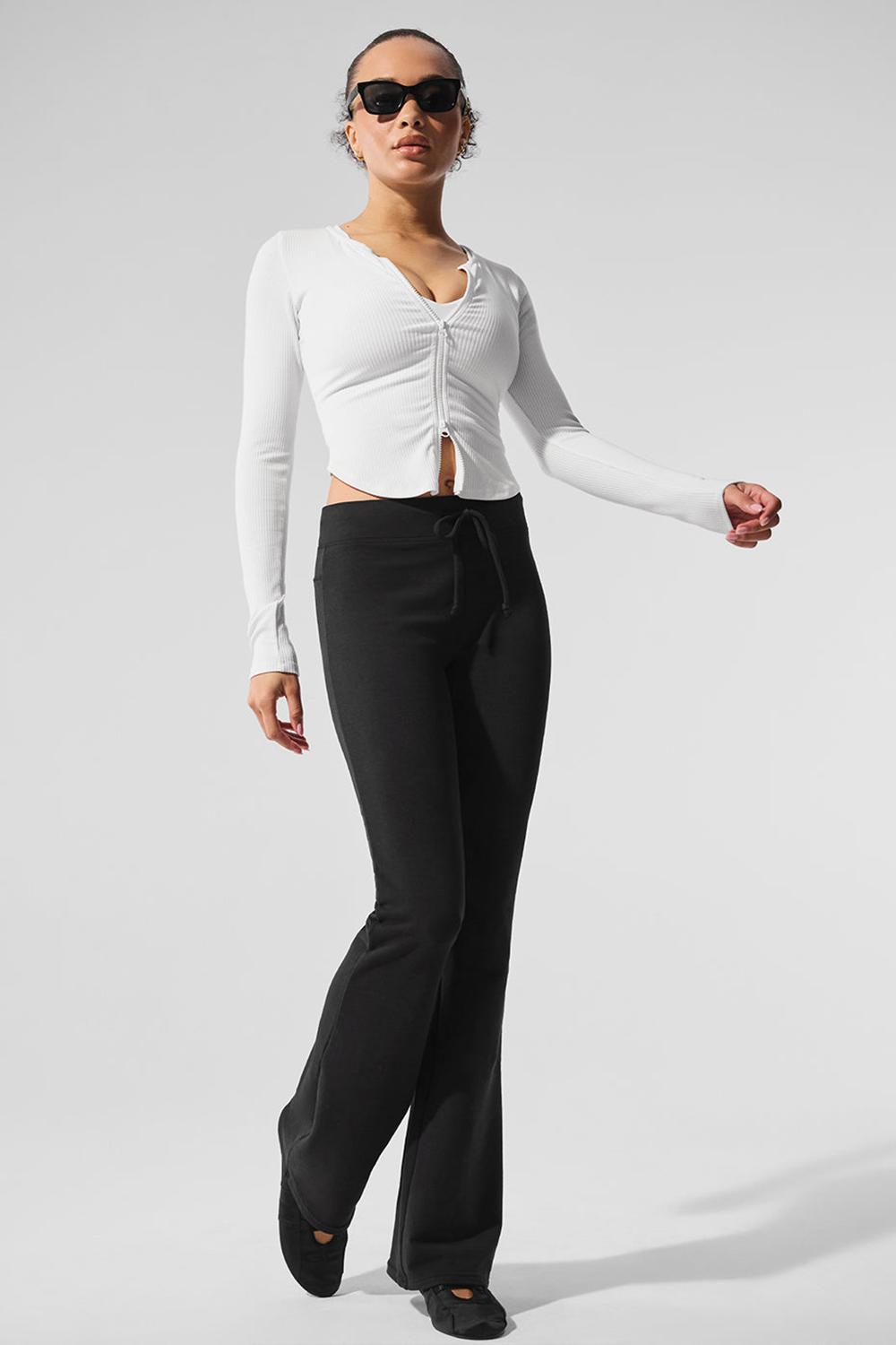 Alo Yoga Ribbed Stardust Donna Maniche Lunghe Bianche | Italia  CDY-953428