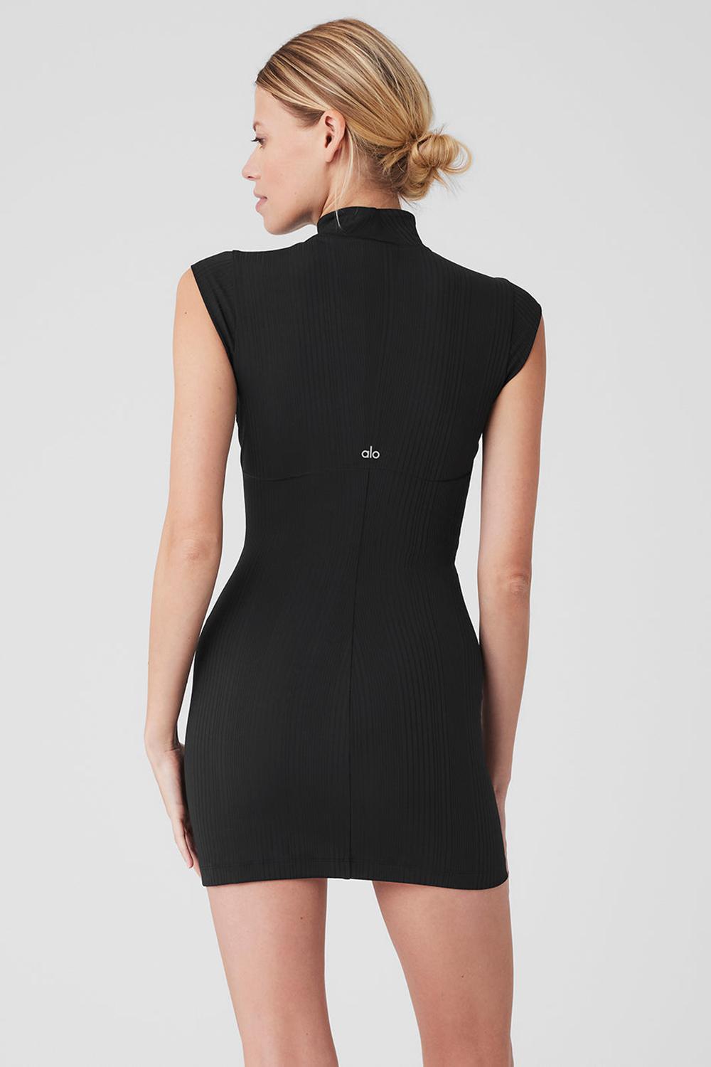 Alo Yoga Run It Back Donna Vestito Nere | Italia  OGR-209367