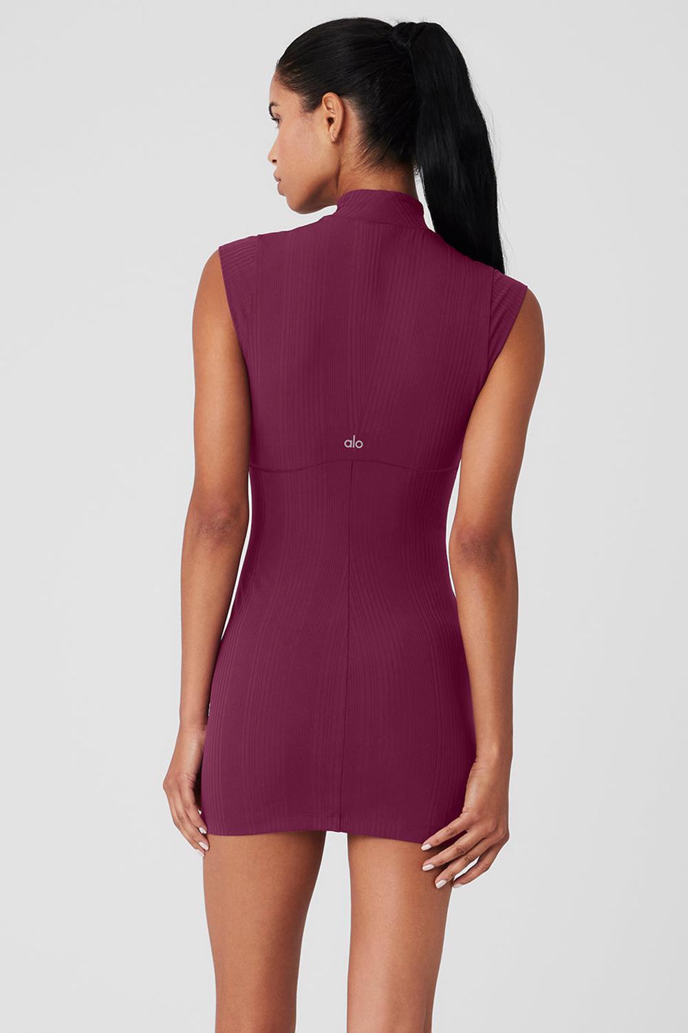 Alo Yoga Run It Back Donna Vestito Wild Berry | Italia  FLB-037198