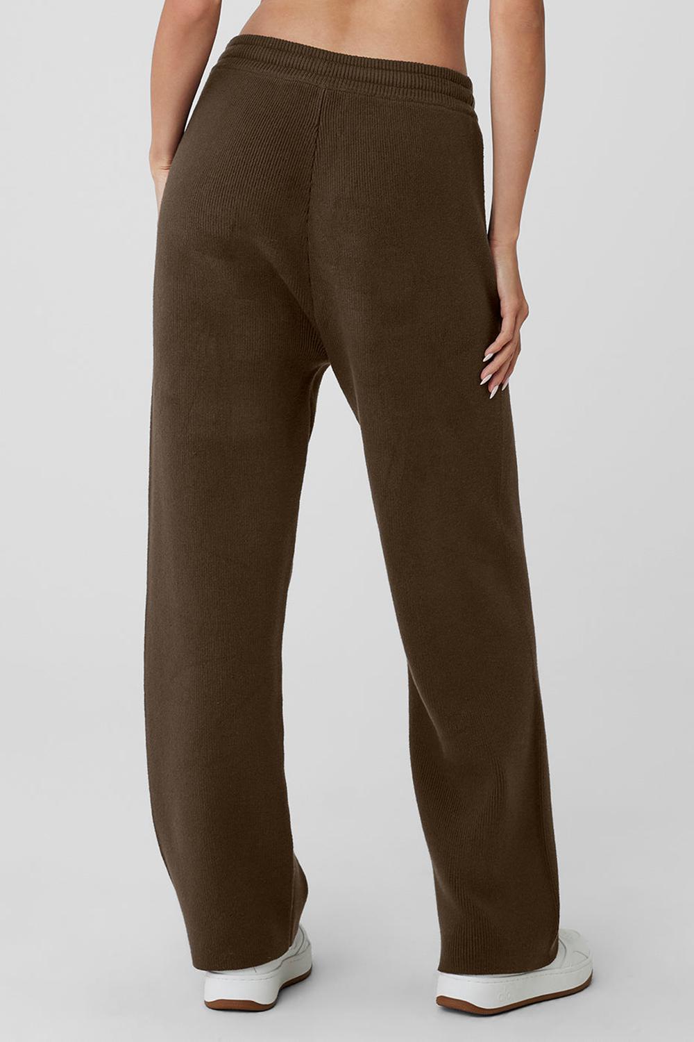 Alo Yoga Scholar Straight Leg Donna Sweatpant Espresso | Italia  PDU-697412