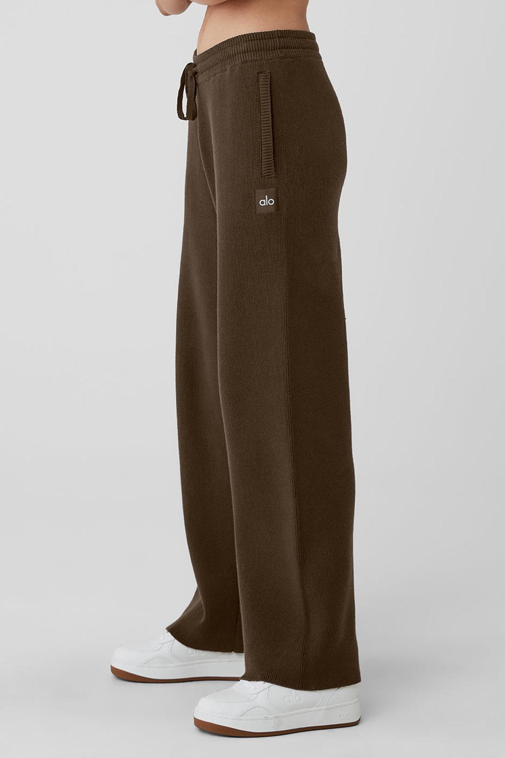 Alo Yoga Scholar Straight Leg Donna Sweatpant Espresso | Italia  PDU-697412