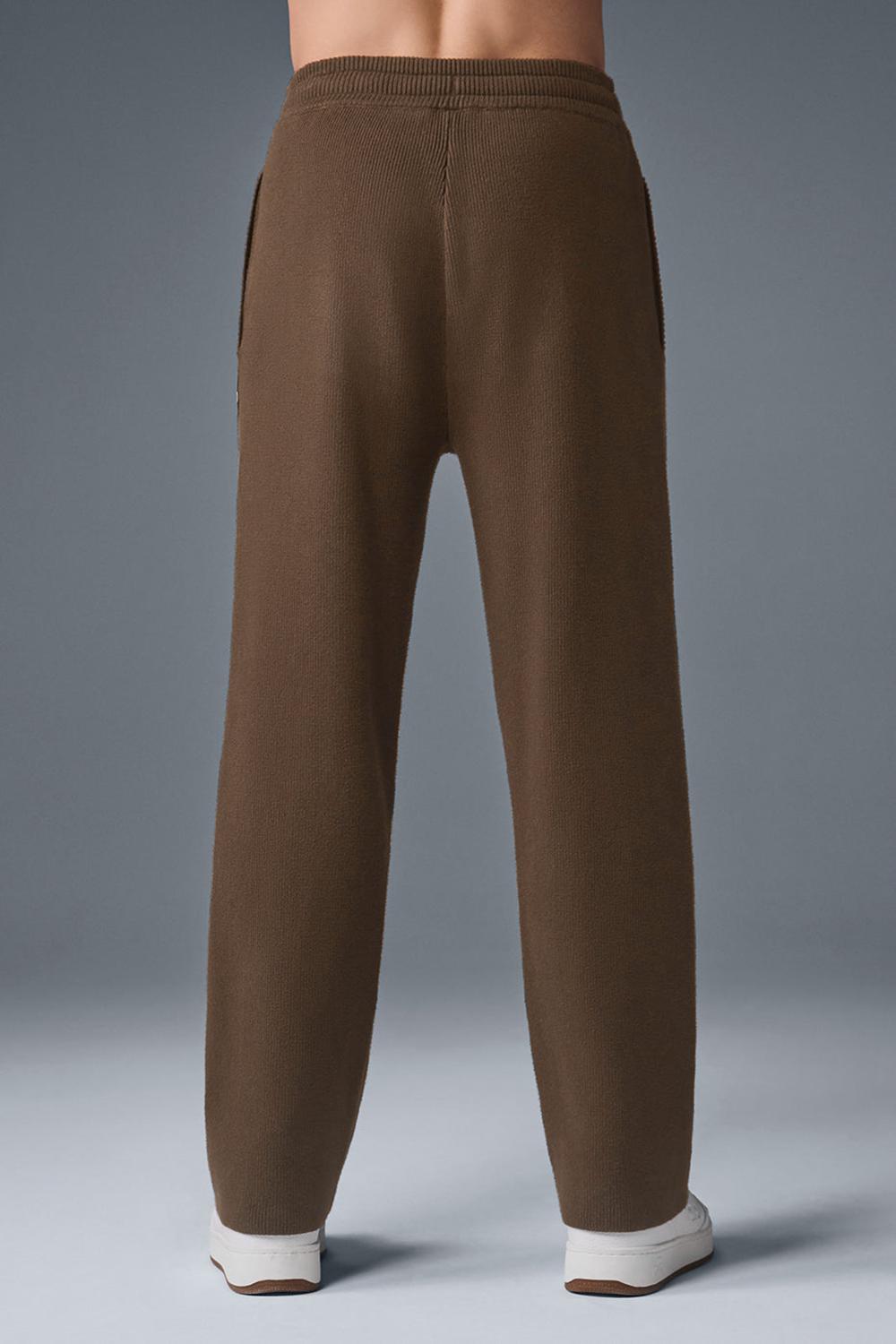 Alo Yoga Scholar Straight Leg Uomo Sweatpant Espresso | Italia  BUA-862159