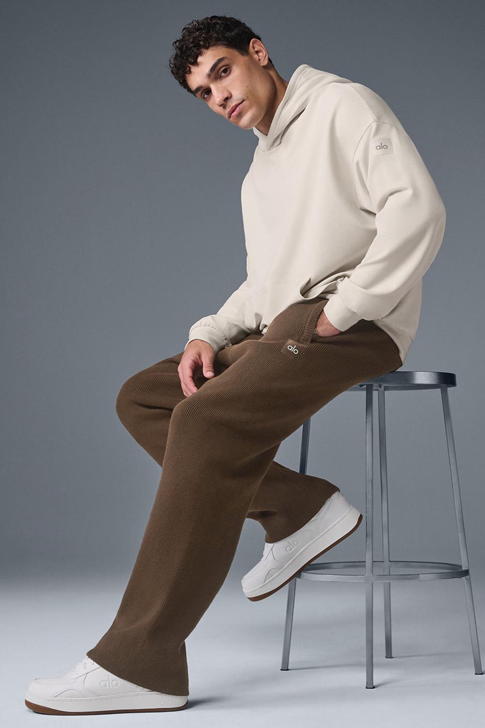 Alo Yoga Scholar Straight Leg Uomo Sweatpant Espresso | Italia  BUA-862159