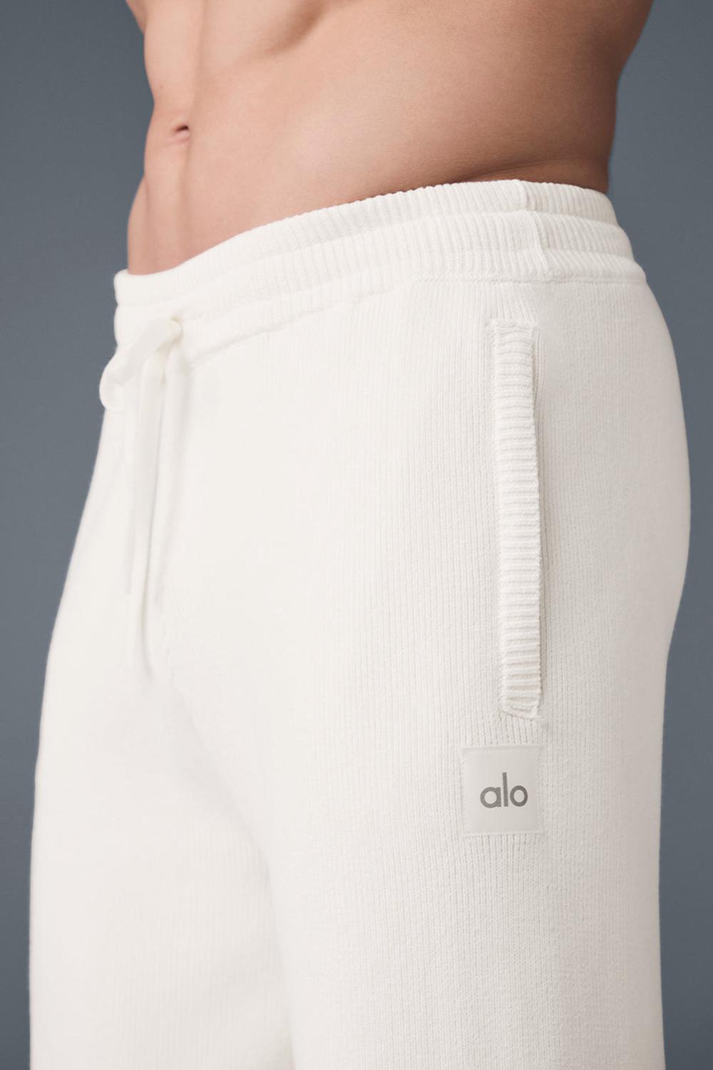 Alo Yoga Scholar Straight Leg Uomo Sweatpant Ivory | Italia  YHM-591372