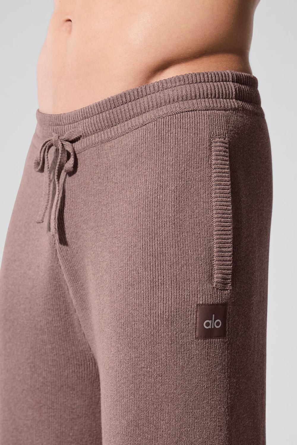 Alo Yoga Scholar Straight Leg Uomo Sweatpant Mushroom Heather | Italia  CMX-467312