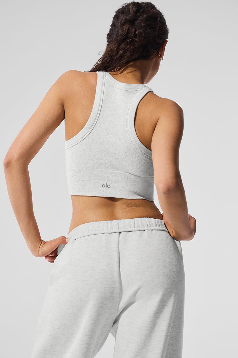 Alo Yoga Seamless Delight High Neck Donna Reggiseno Bianche | Italia  XSH-014793