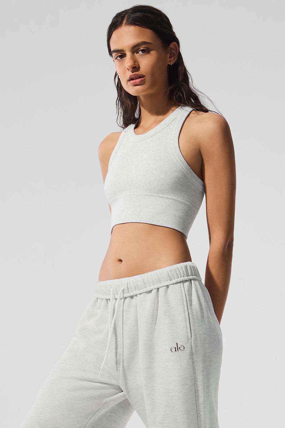 Alo Yoga Seamless Delight High Neck Donna Reggiseno Bianche | Italia  XSH-014793