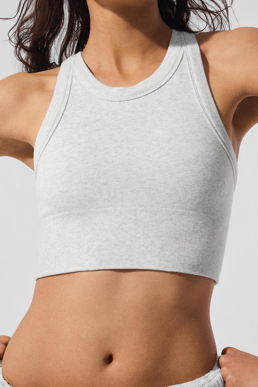 Alo Yoga Seamless Delight High Neck Donna Reggiseno Bianche | Italia  XSH-014793