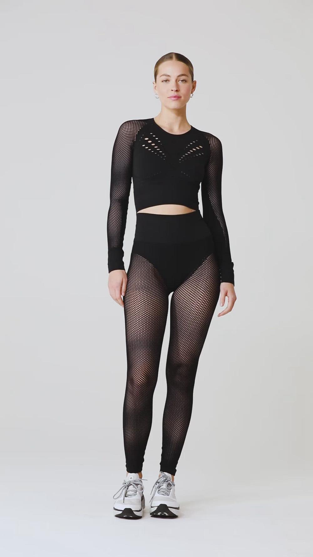 Alo Yoga Seamless High-Waist 7/8 Limitless Open Air Donna Legging Bianche | Italia  DLE-012753