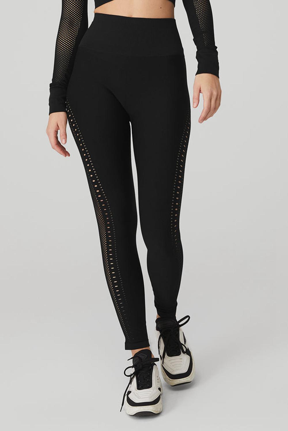 Alo Yoga Seamless High-Waist 7/8 Open Air Donna Legging Nere | Italia  TLH-694150