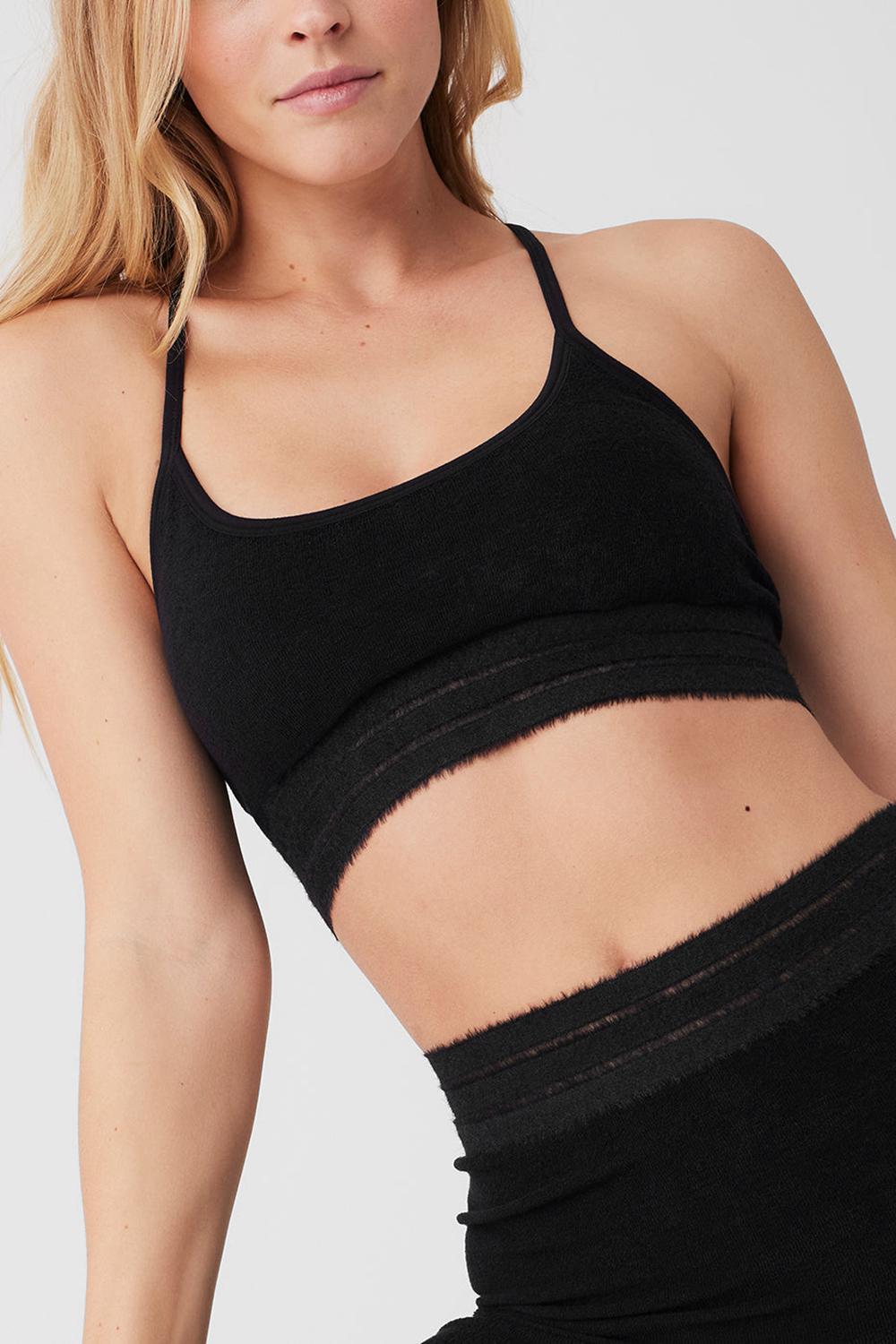 Alo Yoga Seamless Luxe Terry Cuddle Donna Reggiseno Nere | Italia  WRQ-967254