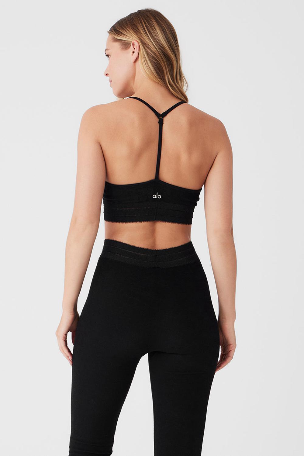 Alo Yoga Seamless Luxe Terry Cuddle Donna Reggiseno Nere | Italia  WRQ-967254
