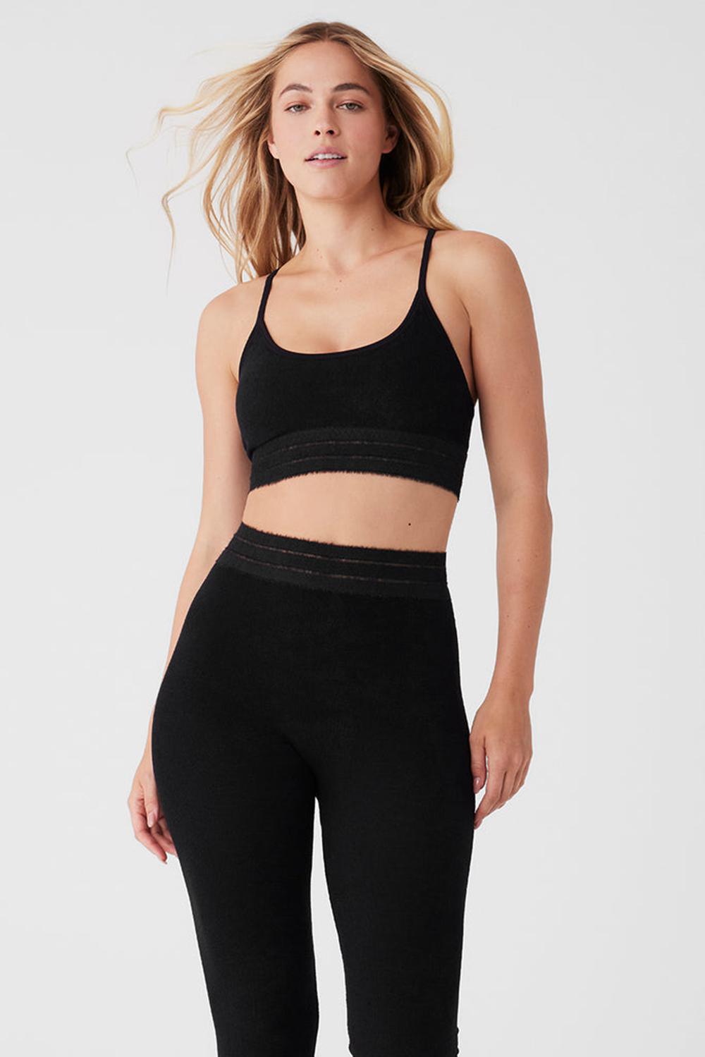 Alo Yoga Seamless Luxe Terry Cuddle Donna Reggiseno Nere | Italia  WRQ-967254