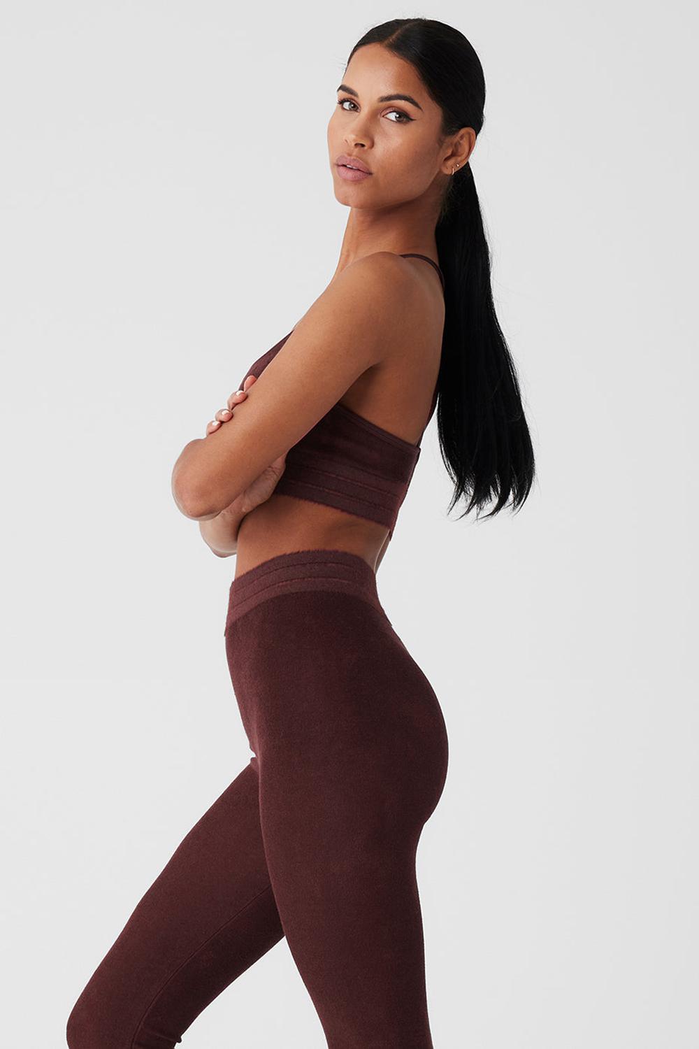 Alo Yoga Seamless Luxe Terry Cuddle Donna Reggiseno Cherry Cola | Italia  RMX-467931