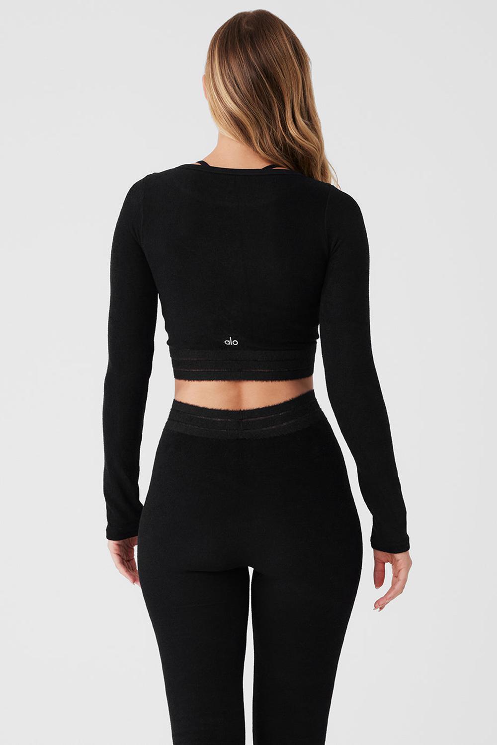 Alo Yoga Seamless Luxe Terry Cuddle Donna Coverup Nere | Italia  COR-914806
