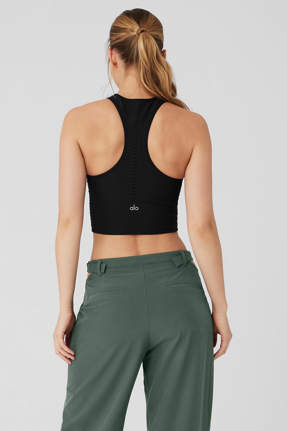 Alo Yoga Seamless Open Air Racerback Donna Tank Nere | Italia  XHQ-706394