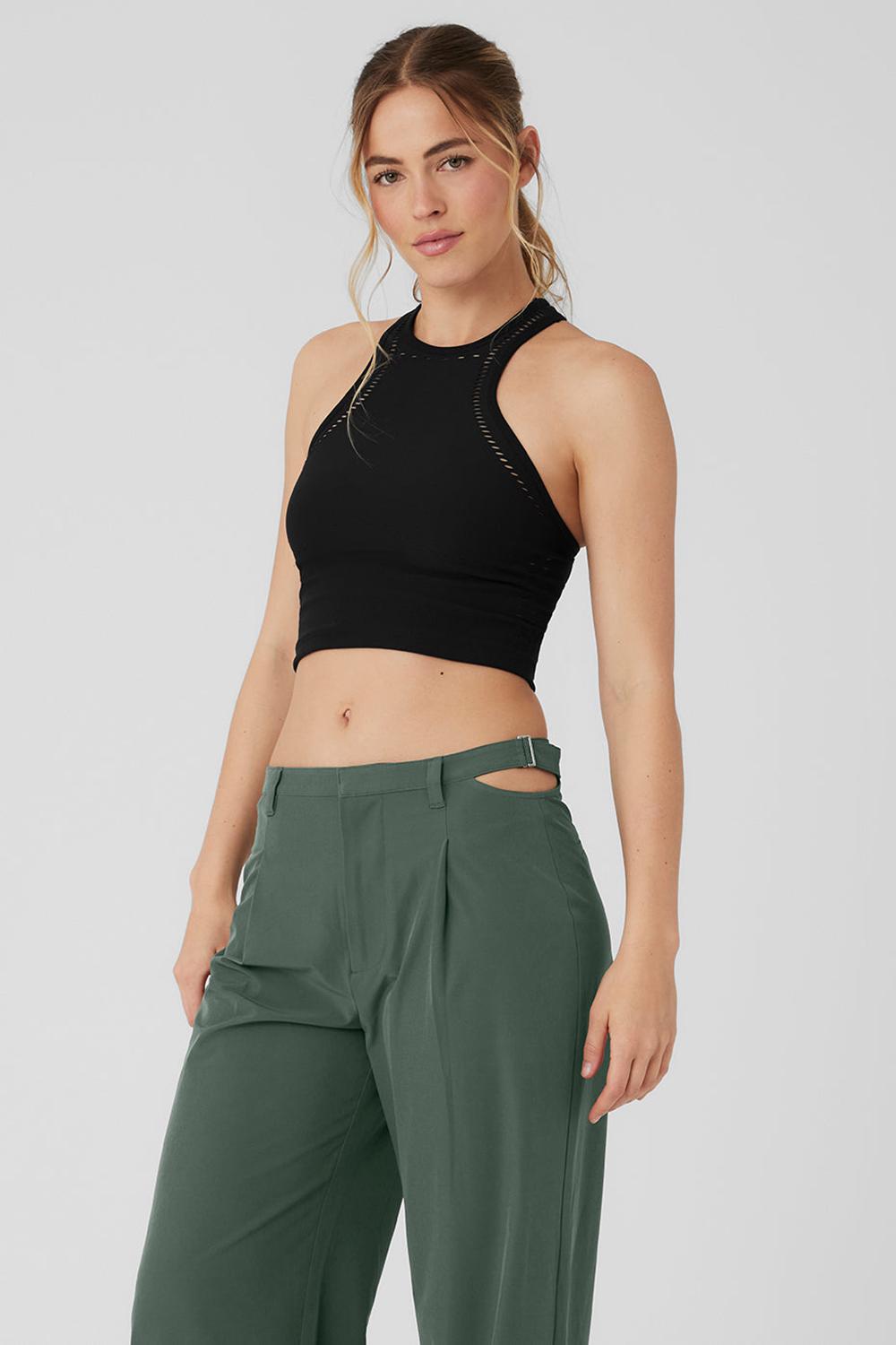 Alo Yoga Seamless Open Air Racerback Donna Tank Nere | Italia  XHQ-706394