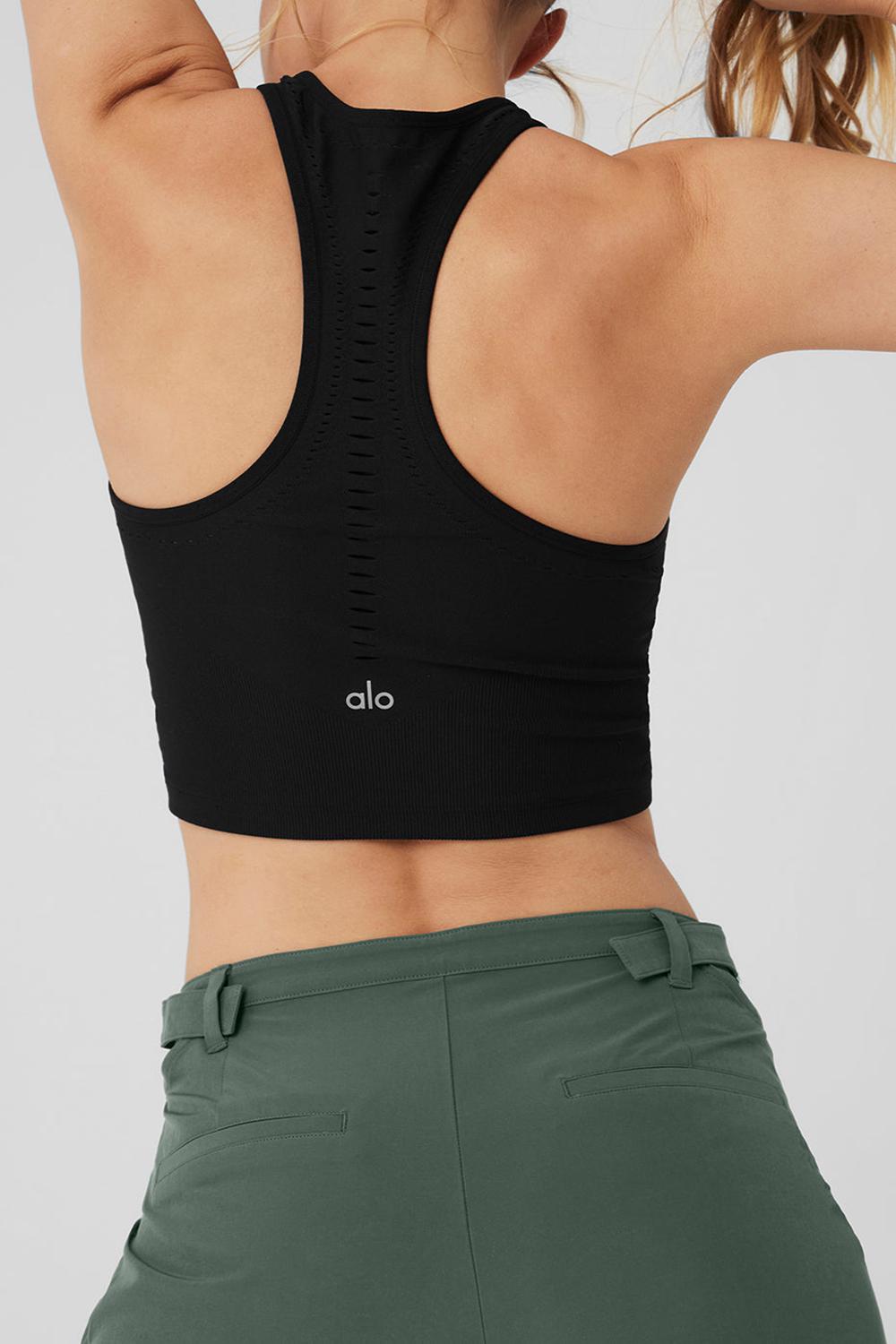 Alo Yoga Seamless Open Air Racerback Donna Tank Nere | Italia  XHQ-706394