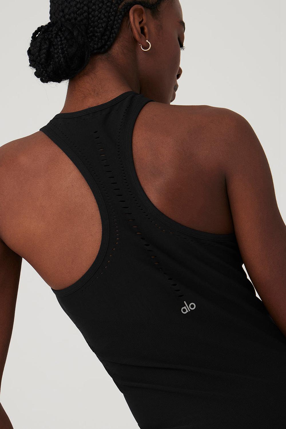 Alo Yoga Seamless Open Air Racerback Donna Vestito Nere | Italia  RMS-396481