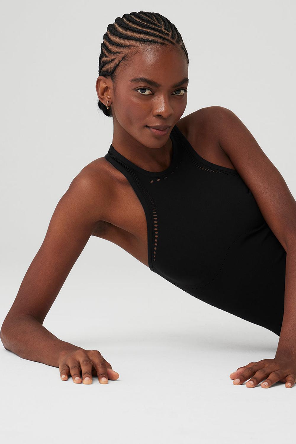 Alo Yoga Seamless Open Air Racerback Donna Vestito Nere | Italia  RMS-396481