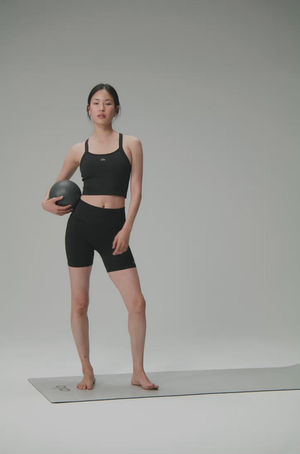Alo Yoga Seamless Ribbed Favorite Donna Bra Tank Verdi | Italia  TXB-457169