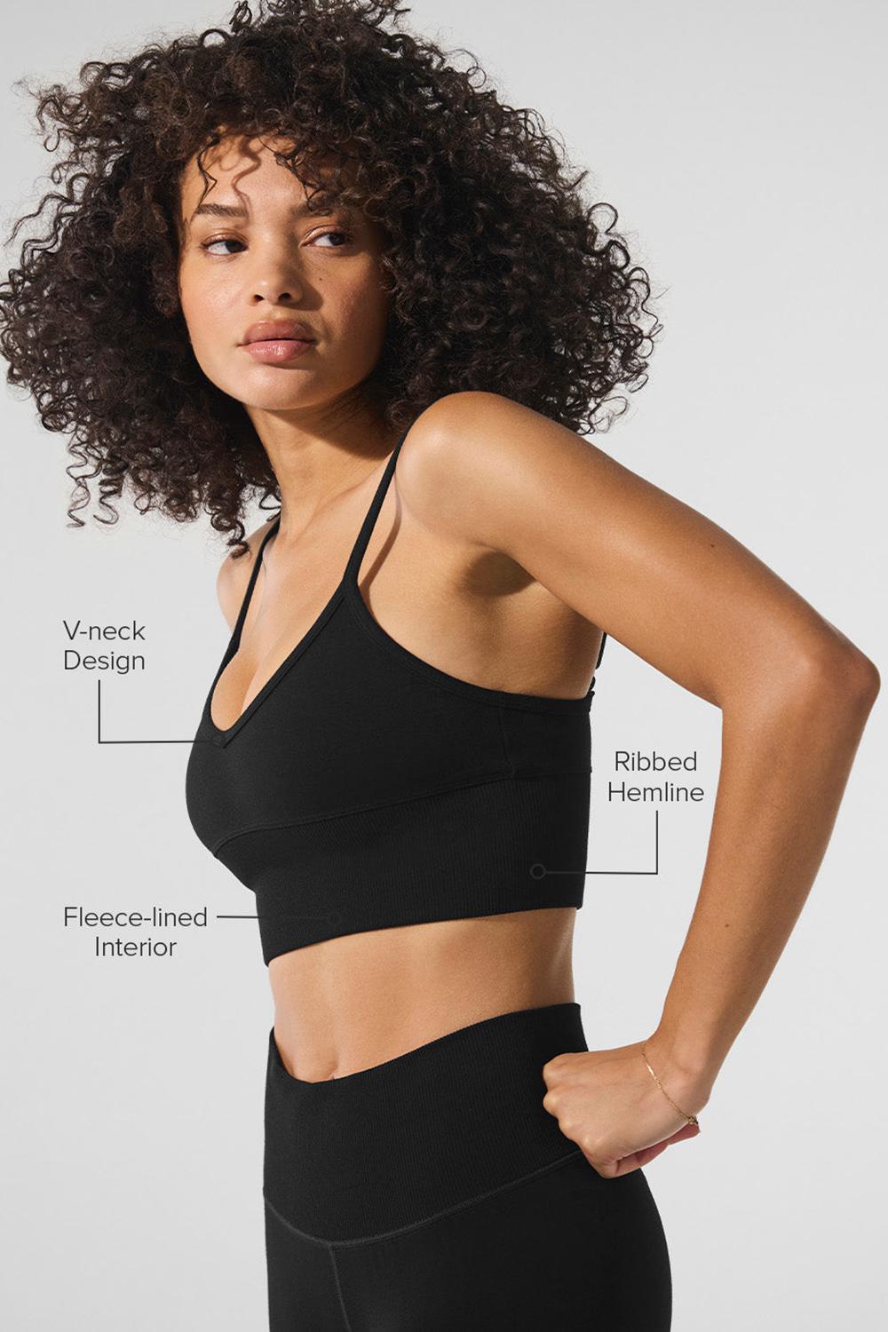 Alo Yoga Seamless Winter Warm Plush Delight Donna Reggiseno Nere | Italia  YWL-895261