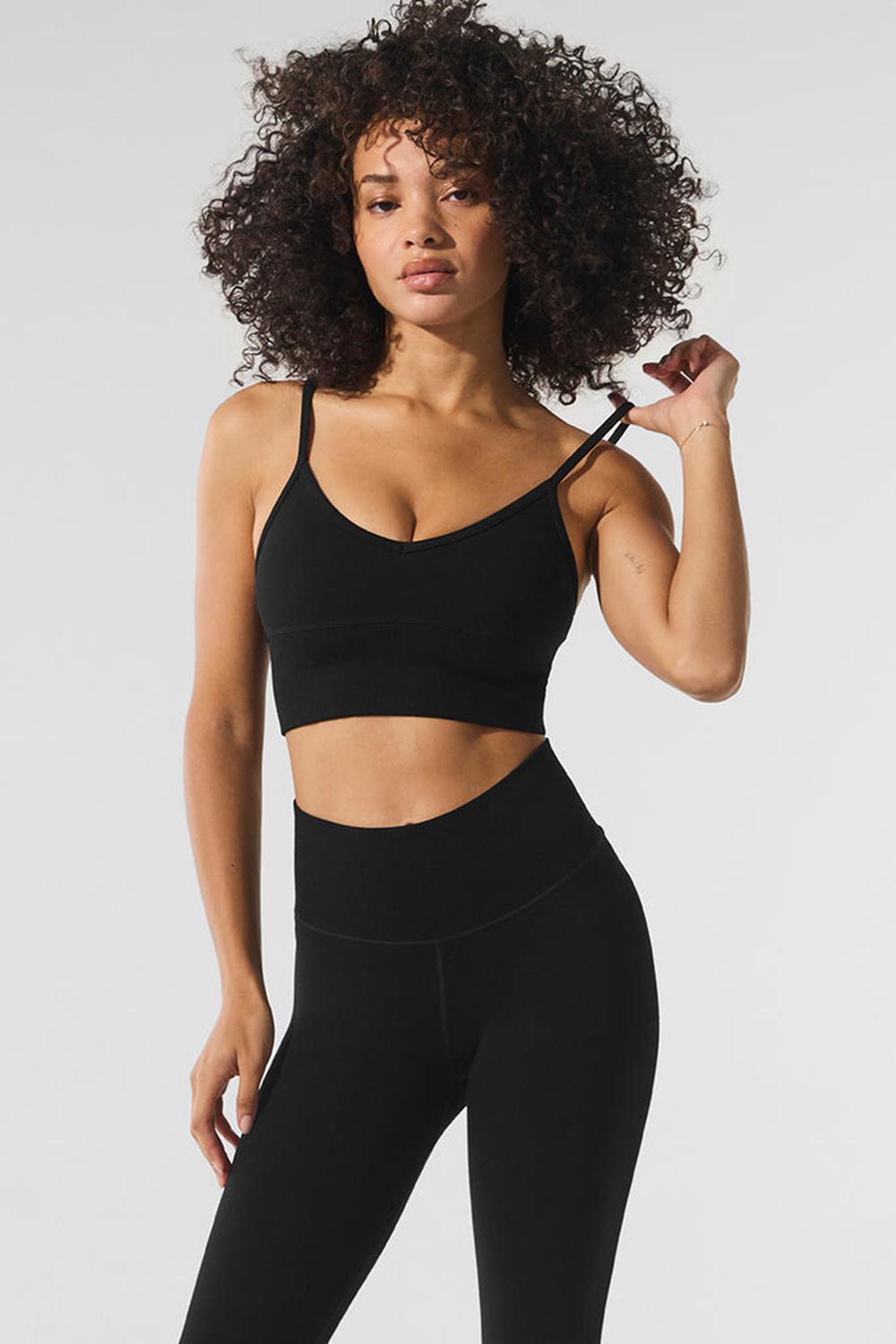 Alo Yoga Seamless Winter Warm Plush Delight Donna Reggiseno Nere | Italia  YWL-895261